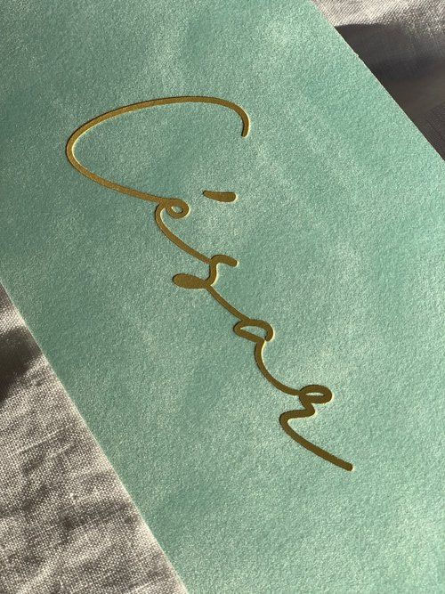 Thick Embossed Visiting Card Design